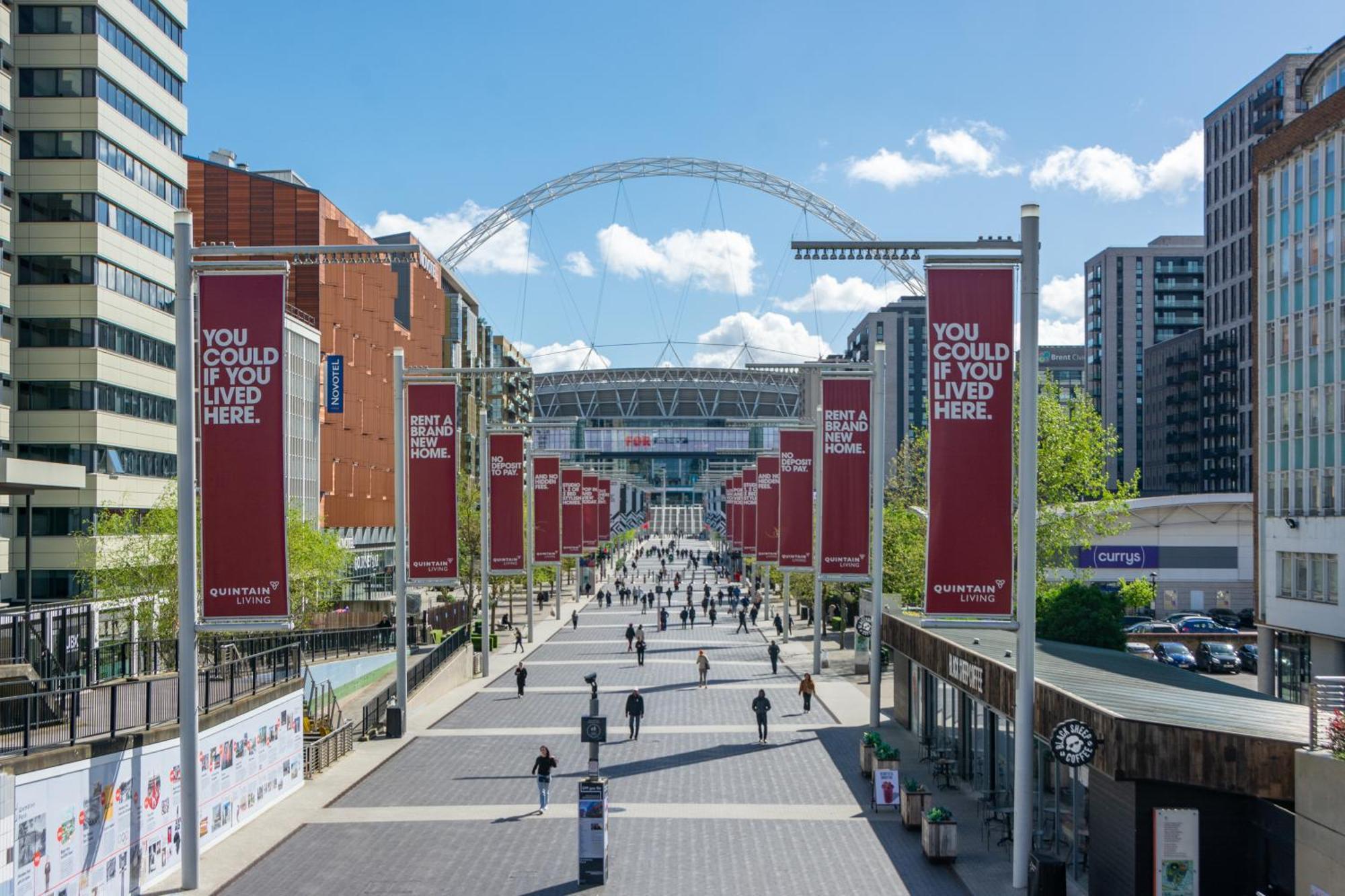 Mysquare State-Of-The-Art 1 Bedroom Apartments Near Wembley Park Londra Esterno foto